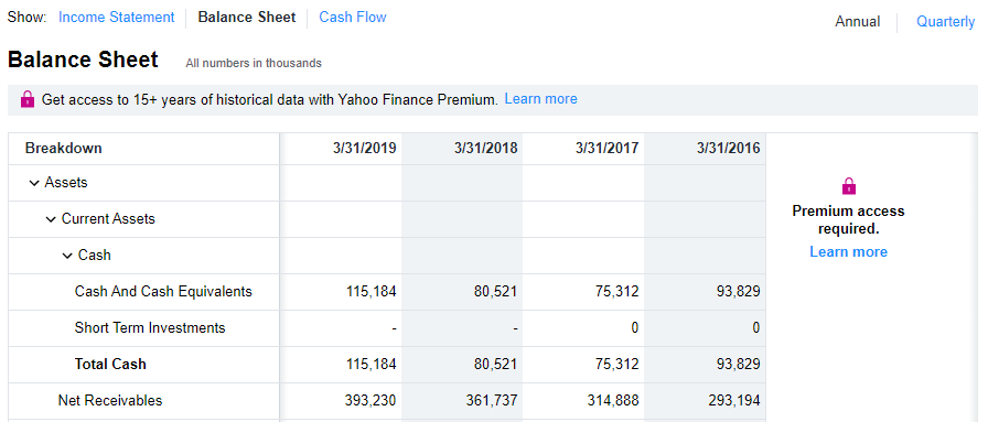 new balance yahoo finance